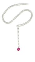 Halskette Sommer Dame in Weißgold Rubino 10217160 - 10217160